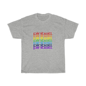 Pinball Rainbow - Unisex Heavy Cotton Tee