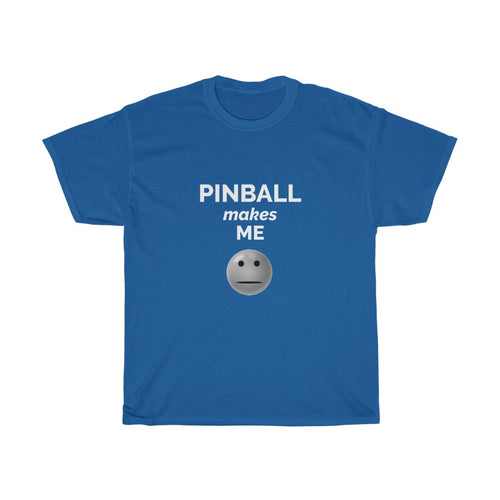 Pinball Makes Me :l - Unisex Heavy Cotton Tee