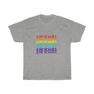 Pinball Rainbow - Unisex Heavy Cotton Tee