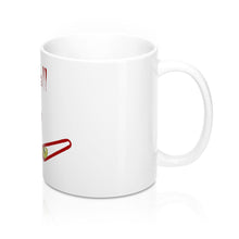 Load image into Gallery viewer, Pinball is Evil (red) - White Mugs